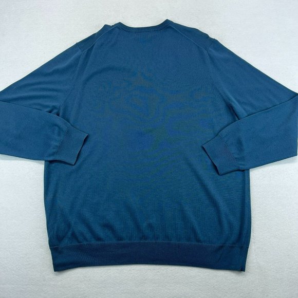 Brooks Brothers Sweater 2XL XXL Men's V Neck Lightweight Casual Pima Cotton - Picture 9 of 11